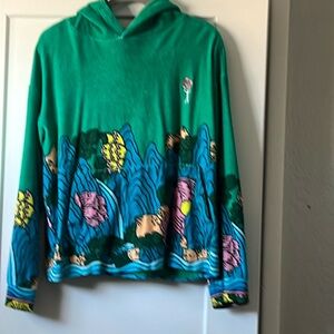 Sundae School Big Jade Energy Terry Cloth Hoodie w/matching headband